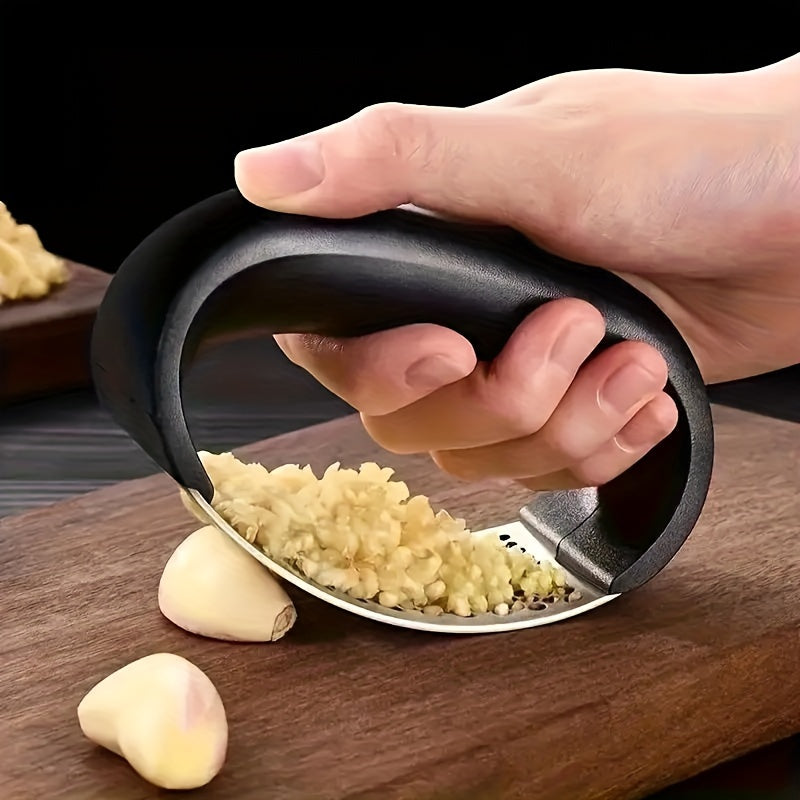 Stainless Steel Garlic Presser – Manual Kitchen Garlic Crusher