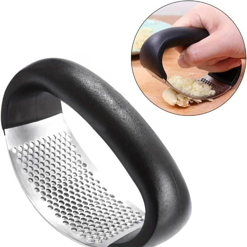 Stainless Steel Garlic Presser – Manual Kitchen Garlic Crusher