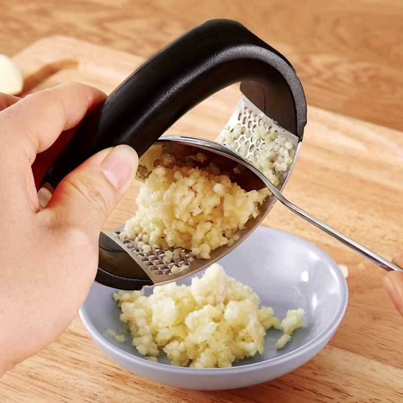 Stainless Steel Garlic Presser – Manual Kitchen Garlic Crusher