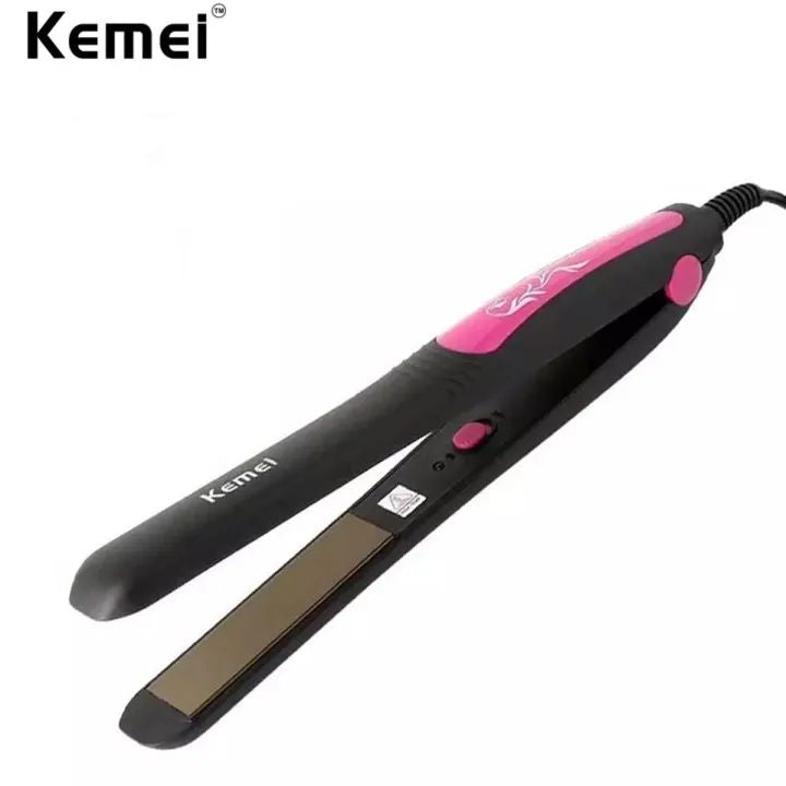 Kemei KM-328 Professional Hair Straightener – Slim Plate, Ceramic Coating, 220°C Max Heat