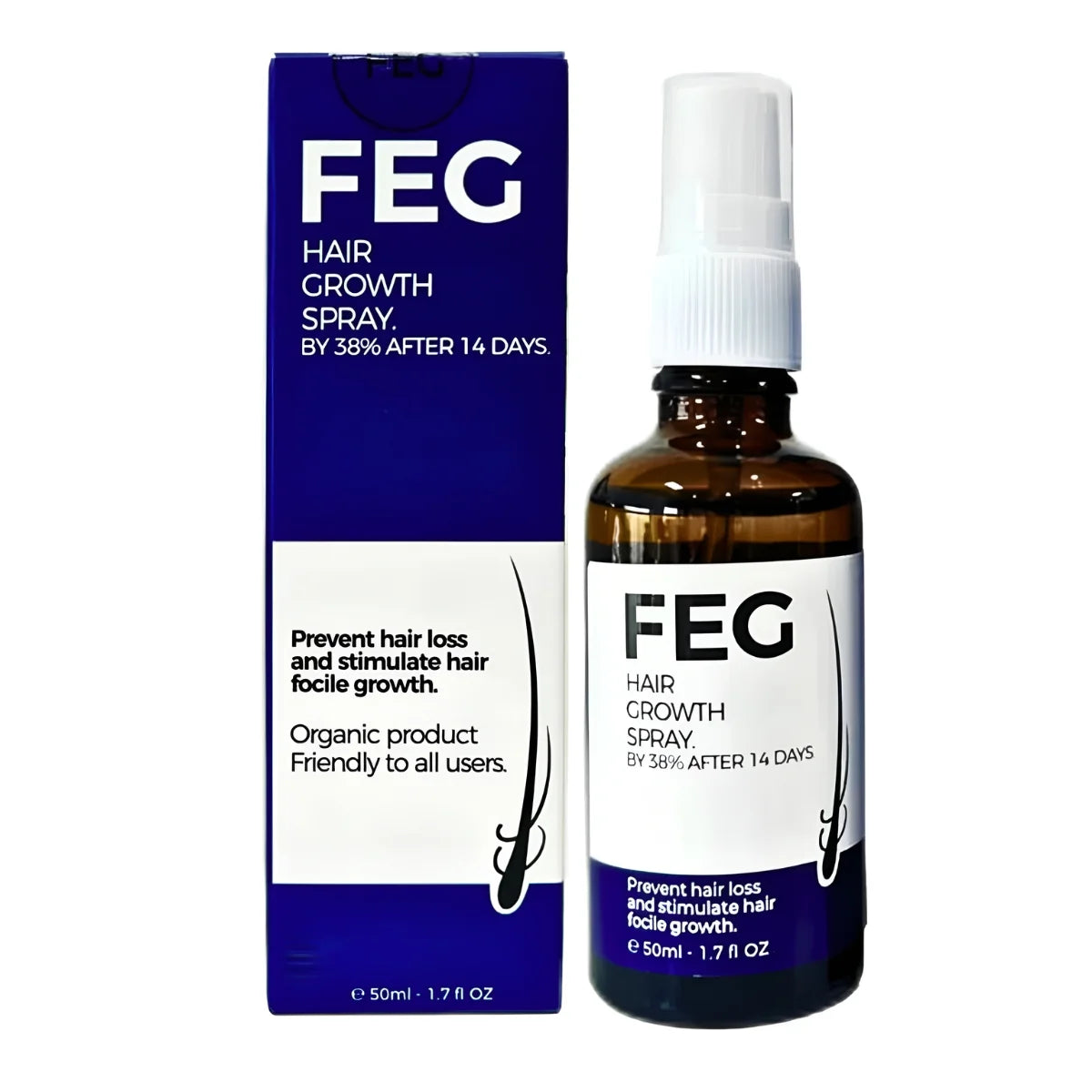 FEG Hair Growth & Anti-Hair Loss Serum / Spray - 50 ml | Fast Regrowth & Anti-Hair Fall Solution