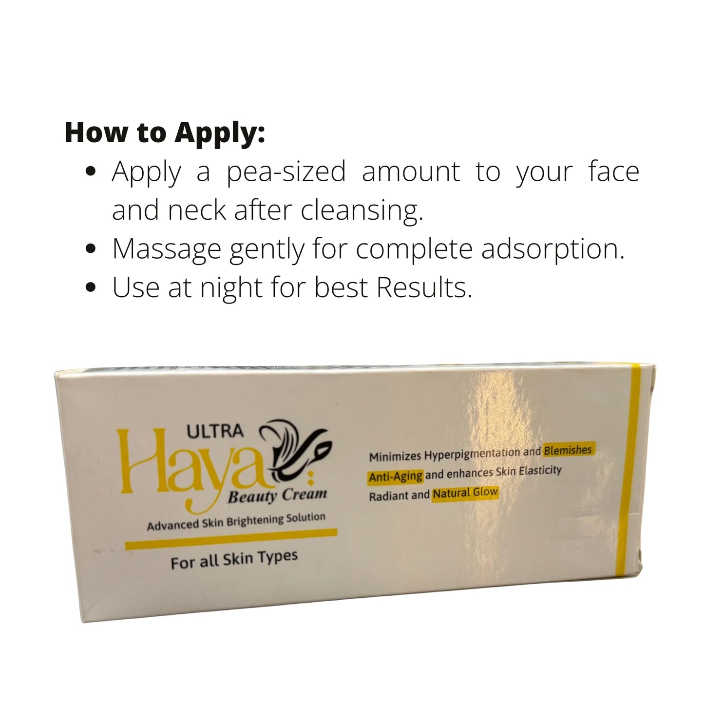 Haya Ultra Beauty Cream | Advanced Skin Brightening Solution (30 g)