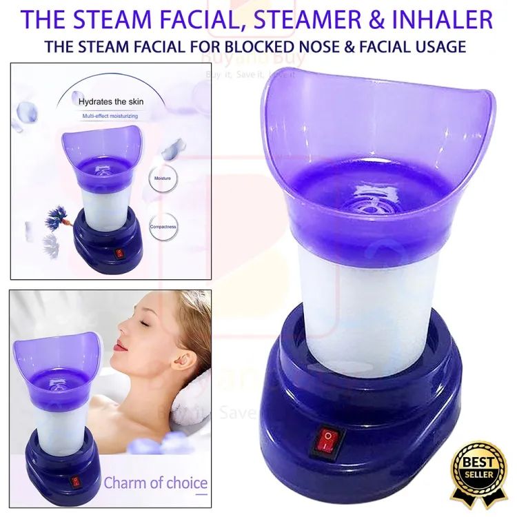 Shinon 2-in-1 Steam Facial Steamer & Inhaler – Aromatherapy Beauty Spa Mist Steamer