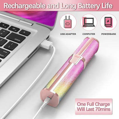 2-in-1 Electric Eyebrow Trimmer & Shaver — Rechargeable Precision Hair Remover with LED Light