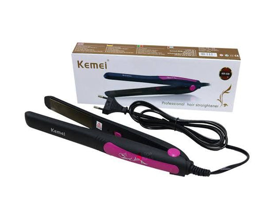 Kemei KM-328 Professional Hair Straightener – Slim Plate, Ceramic Coating, 220°C Max Heat