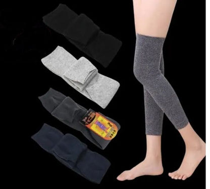Cold-Proof Plush Compression Knee Socks & Pads — Winter Sports & Recovery