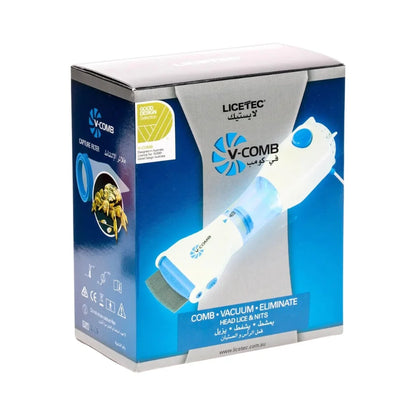 Electric V-Comb Anti-Lice Machine | Chemical-Free | With Box & Filters